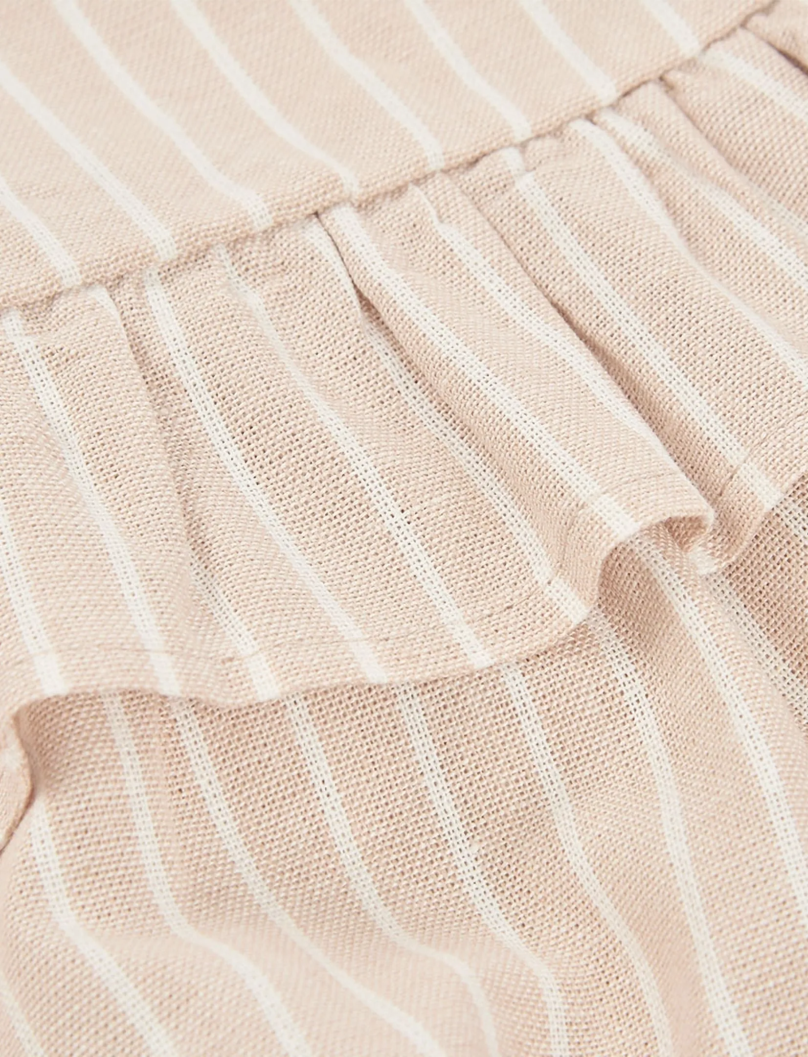 Boboli - Shirt linen striped for girl - Ærmeløs undertrøje - stripes - 4
