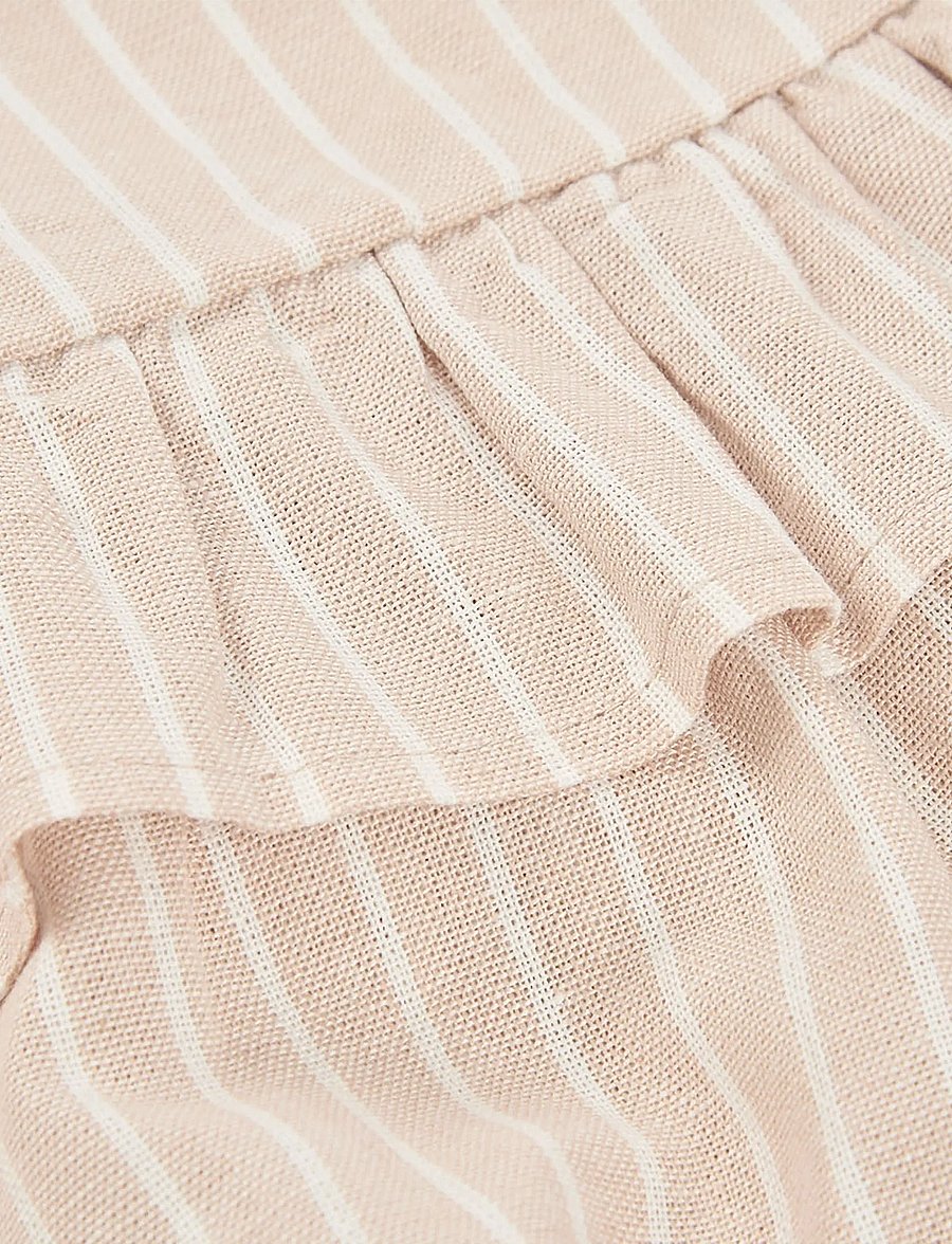 Boboli - Shirt linen striped for girl - topit - stripes - 4
