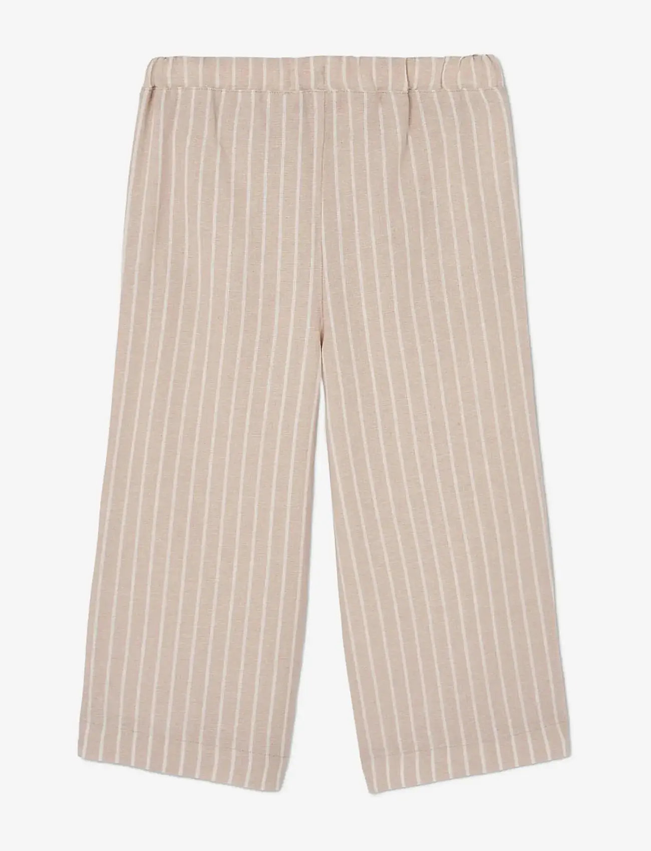 Boboli - Linen trousers striped for girl - babybyxor - stripes - 2