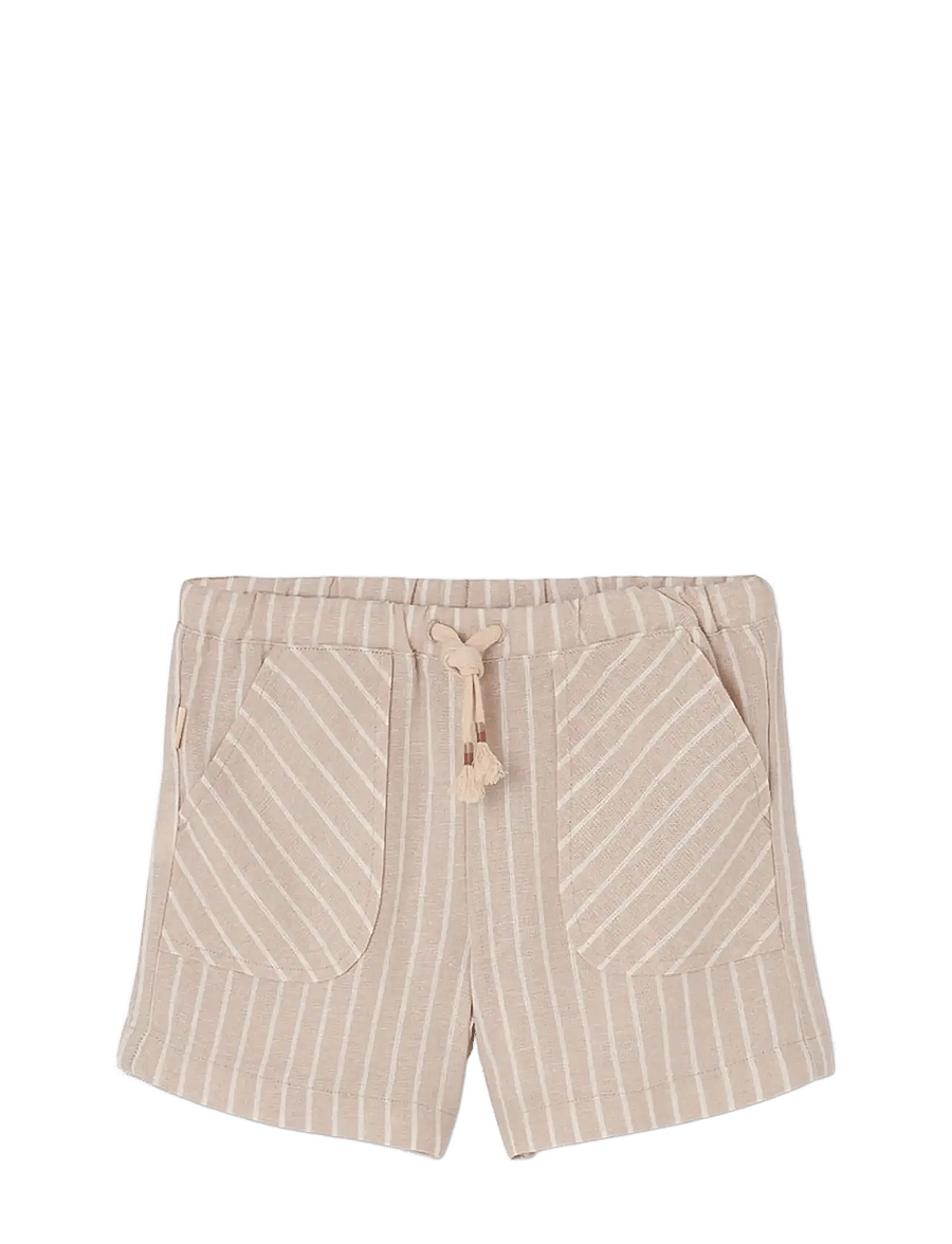 Boboli - Linen bermuda shorts striped for girl - casual shorts - stripes - 1