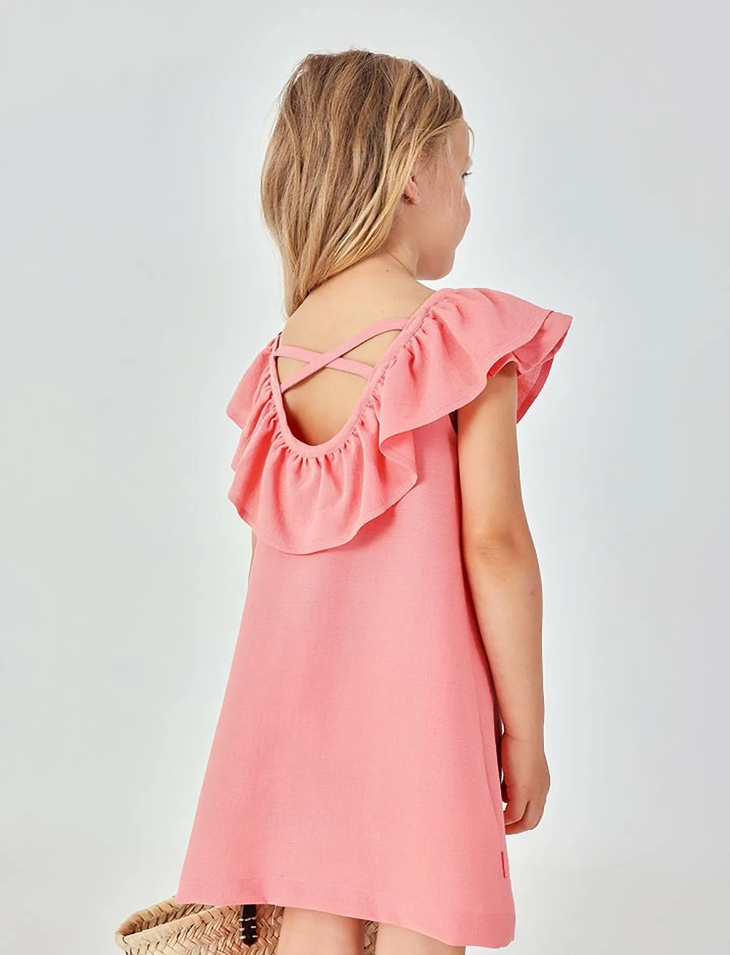 Boboli Dress For Girl, 128, Casual Dresses, Rosa - Sleeveless Kinder
