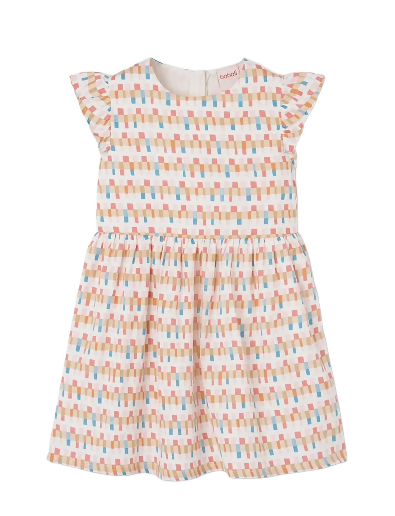 Boboli Satin dress "friezes" for girl -BCI - Lapsed 98–134 - PRINT / multi