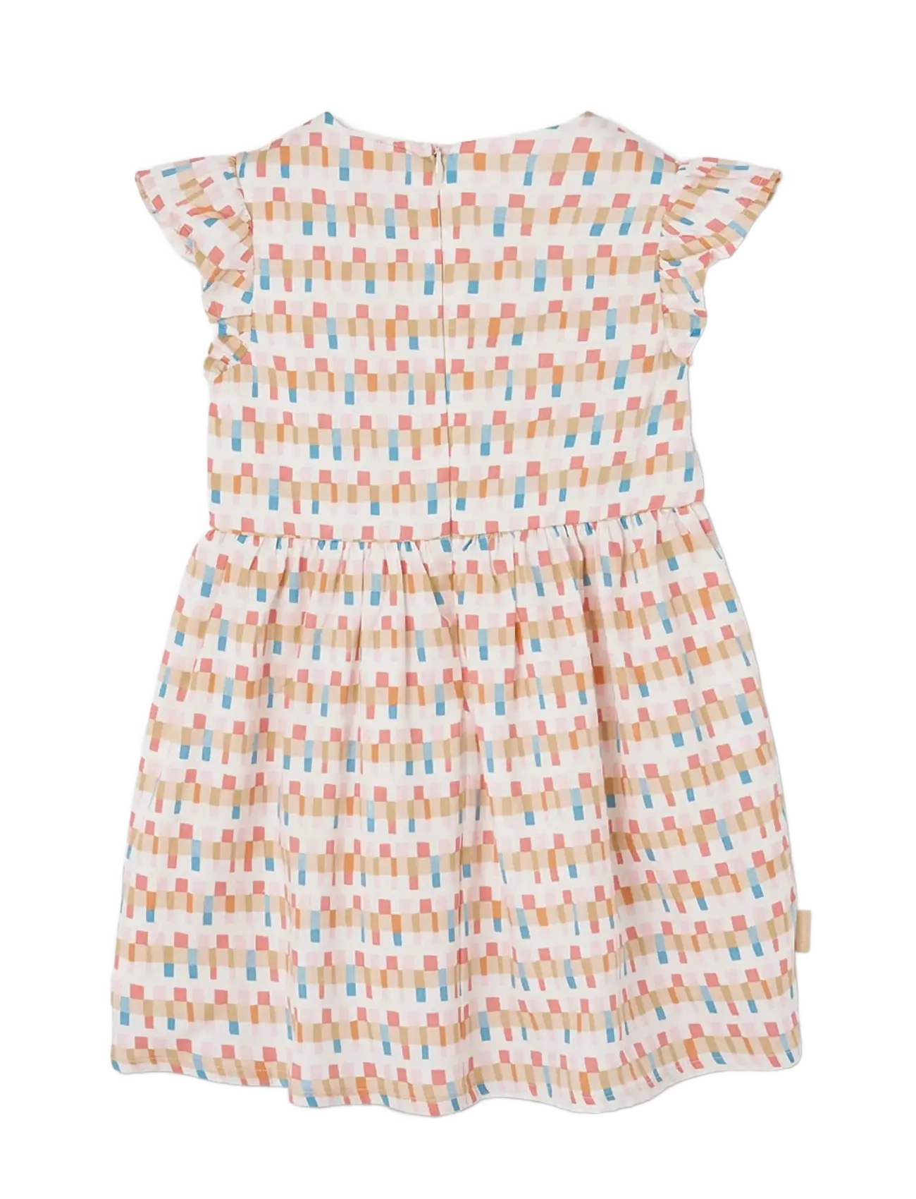 Boboli - Satin dress "friezes" for girl -BCI - kortærmede babykjoler - print - 2