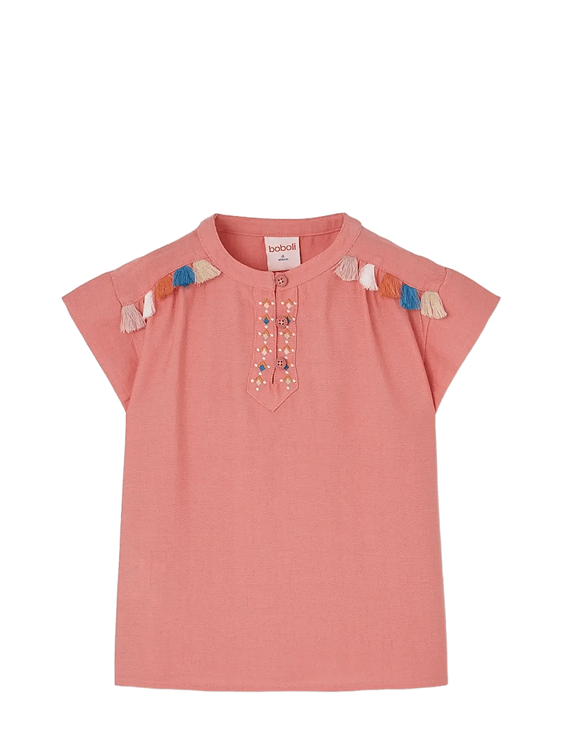 Boboli - Shirt for girl - kortärmade skjortor - rose - 0