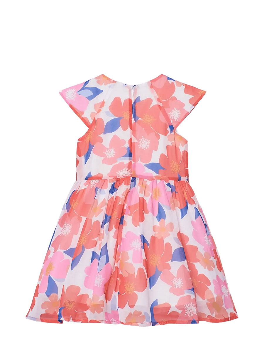 Boboli - Chiffon dress floral for girl - robes pour bébés à manches courtes - print - 2