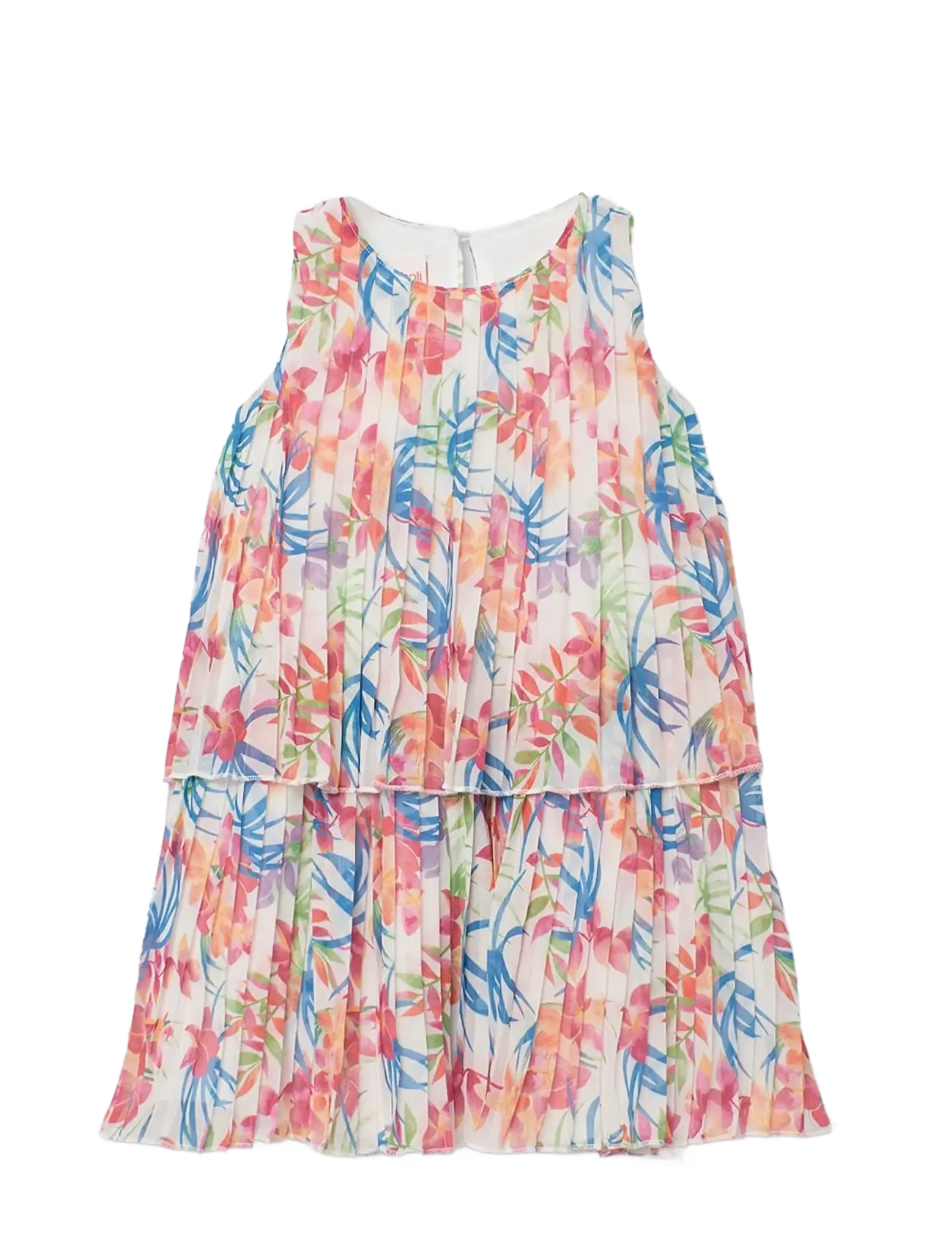 Boboli Chiffon dress printed for girl - Varrukateta vabaaja kleidid - PRINT / multi
