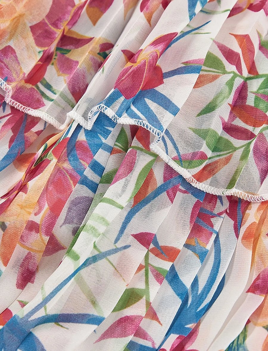 Boboli - Chiffon dress printed for girl - Ærmeløse hverdagskjoler - print - 5