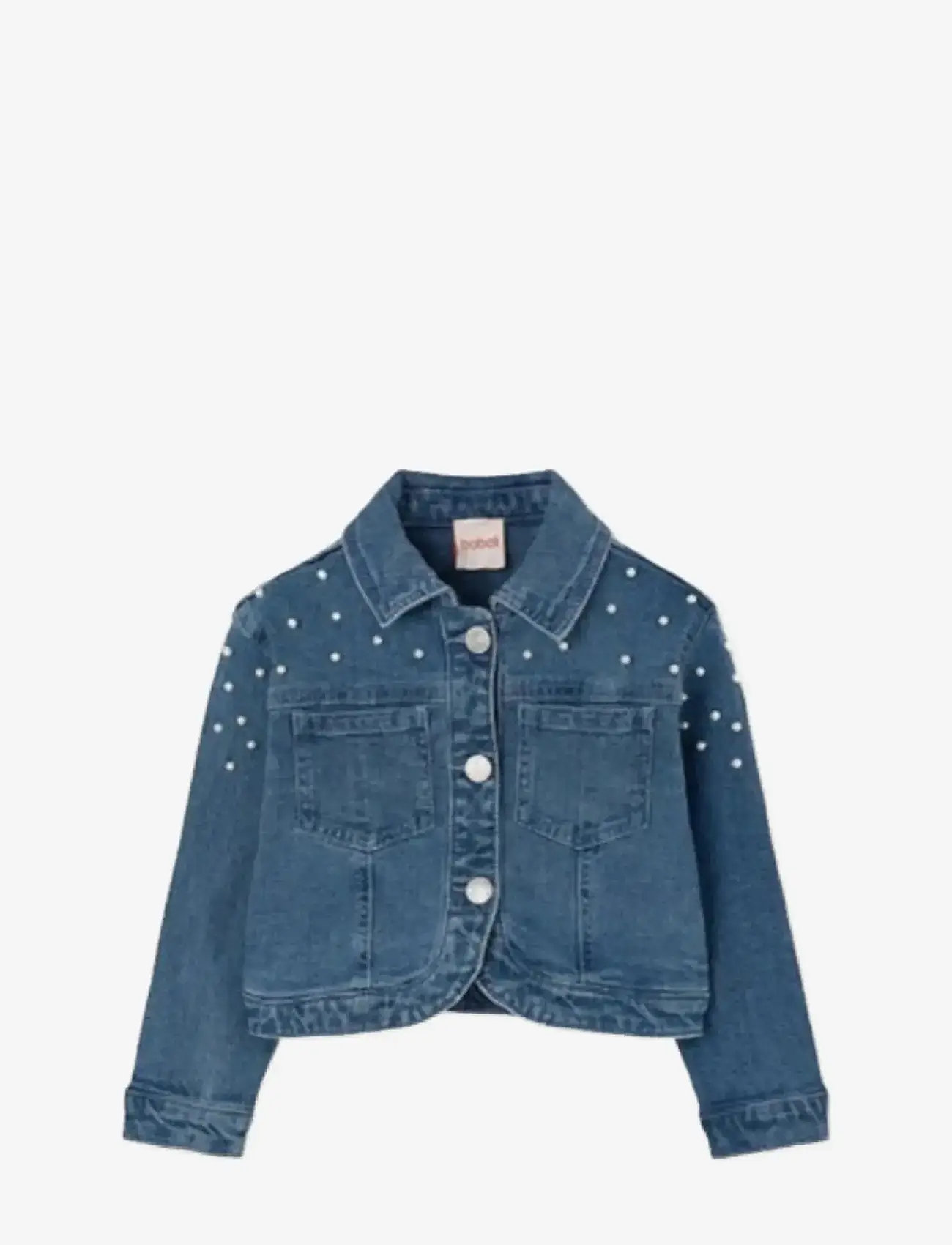 Boboli - Denim jacket stretch for girl -BCI - teksa ja velvet - bleach - 0