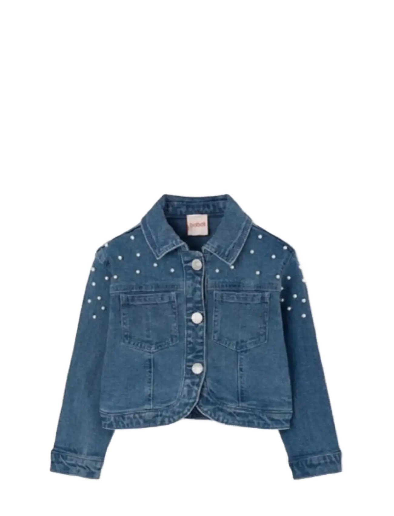 Boboli Denim jacket stretch for girl -BCI - Outdoor - BLEACH / blue
