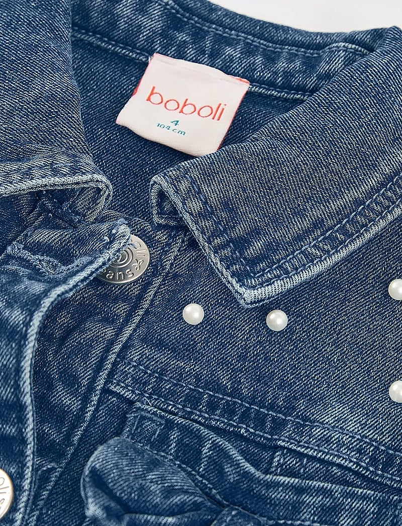 Boboli - Denim jacket stretch for girl -BCI - teksa ja velvet - bleach - 2