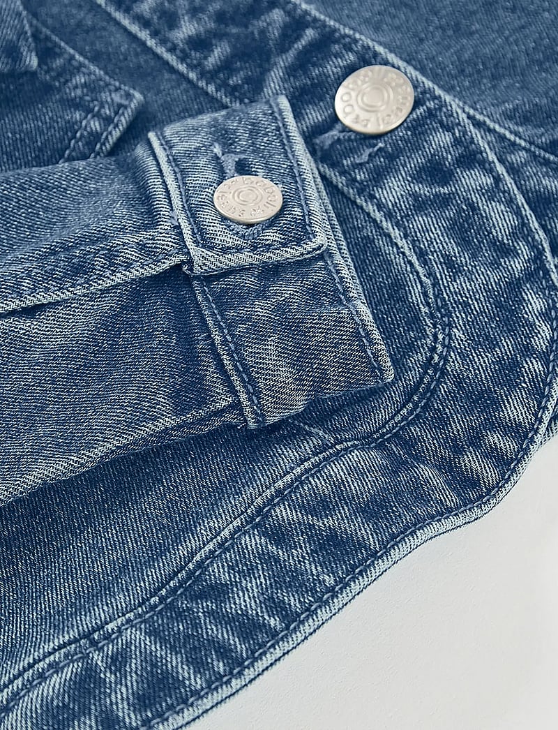Boboli - Denim jacket stretch for girl -BCI - teksa ja velvet - bleach - 3