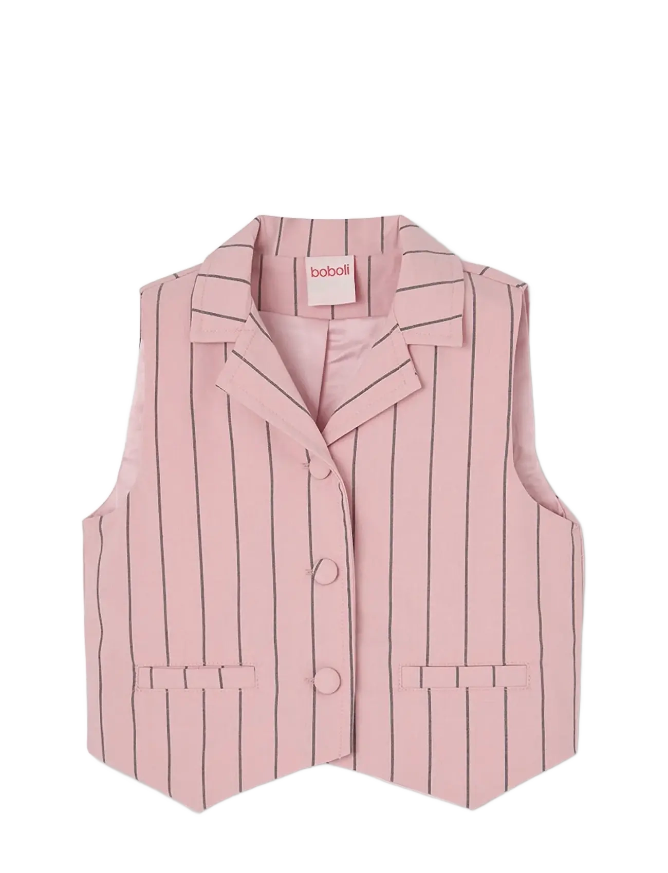 BOBOLI Vest Gestreift For Mädchen Pink - 140 - Kinder