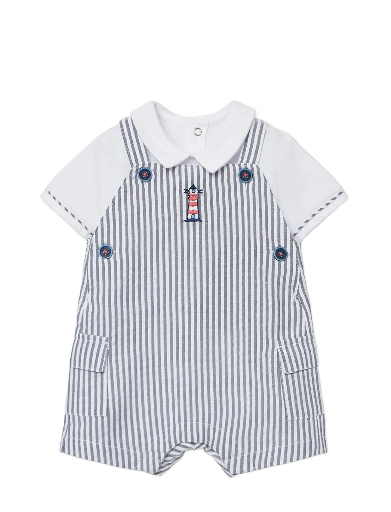 Boboli Set knit combined for baby -BCI - Shop by age - STRIPES / white