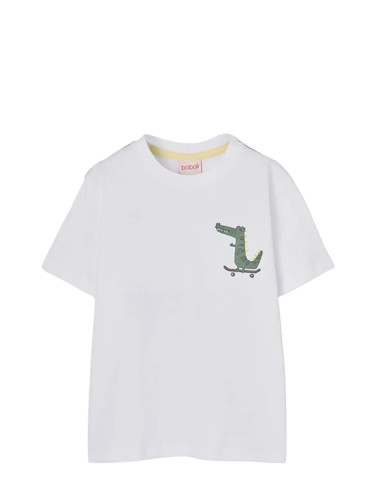 Boboli Knit t-Shirt for boy -BCI - Teens 140-176 - WHITE / white