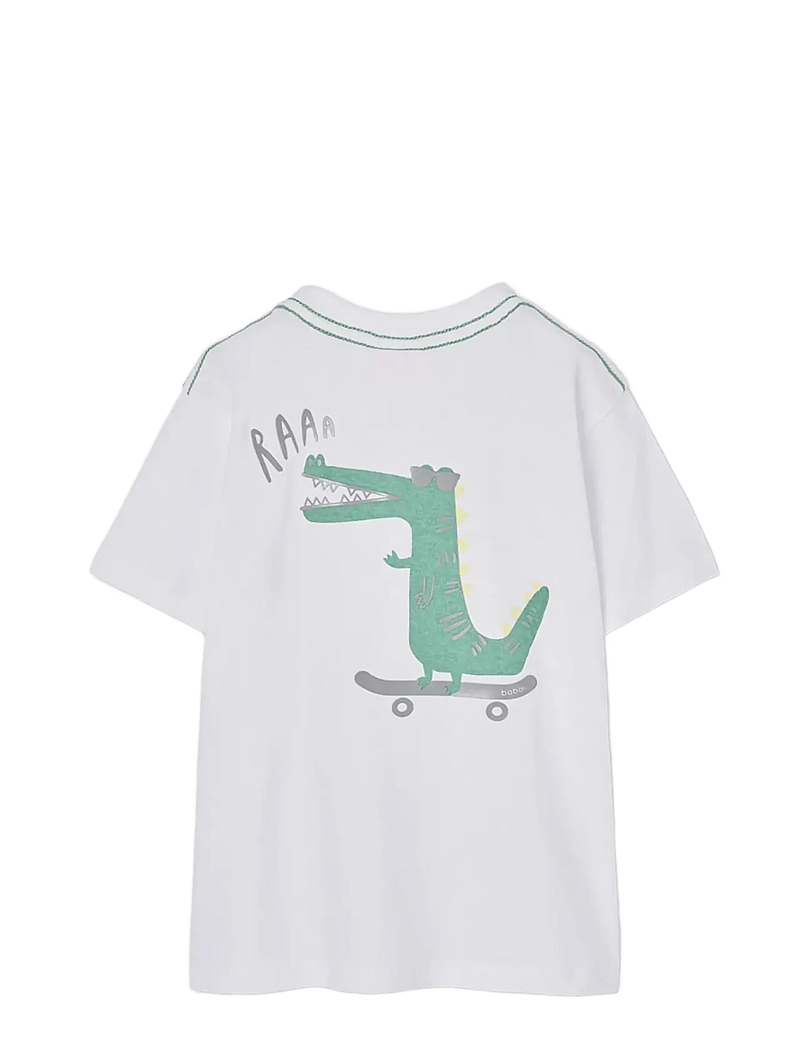 Boboli - Knit t-Shirt for boy -BCI - white - 2