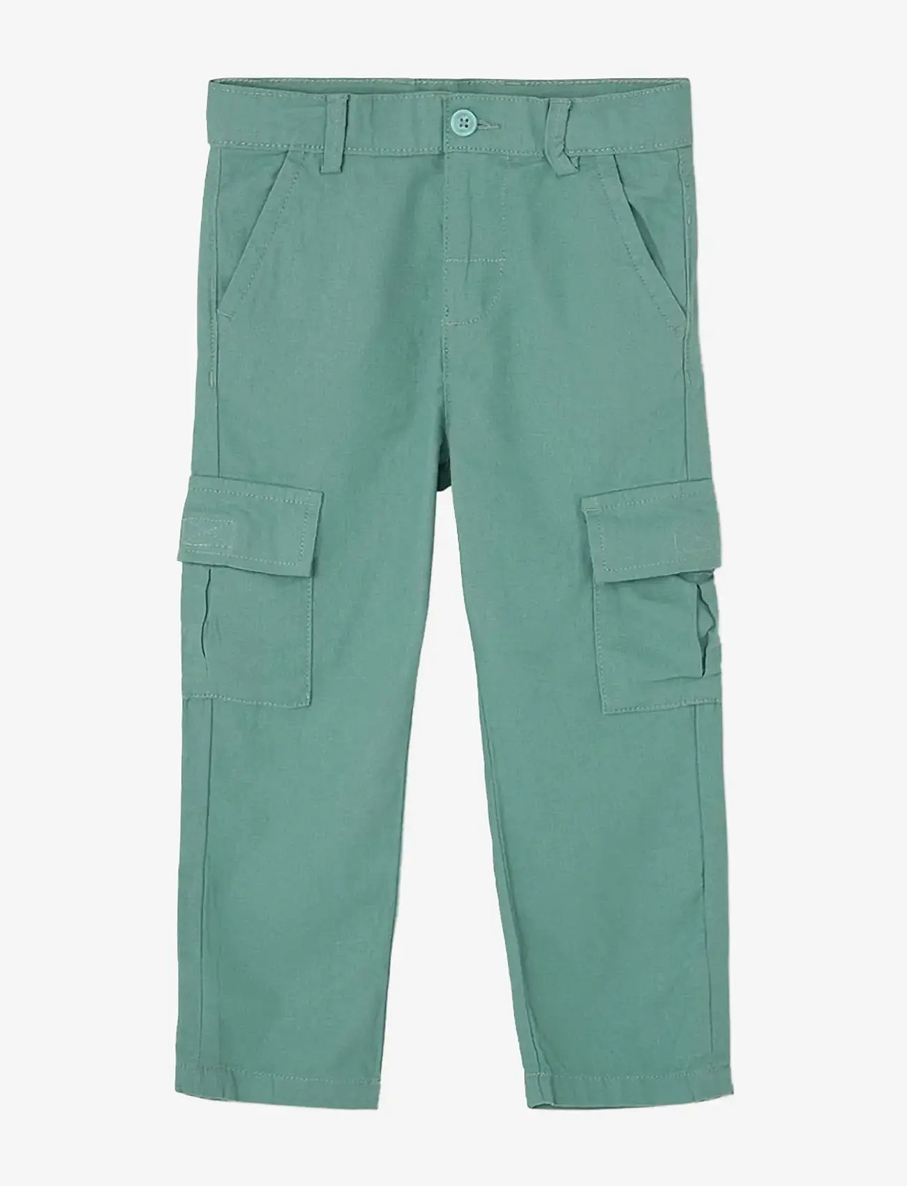 Boboli - Linen trousers for boy -BCI - babybukser - laurel - 1