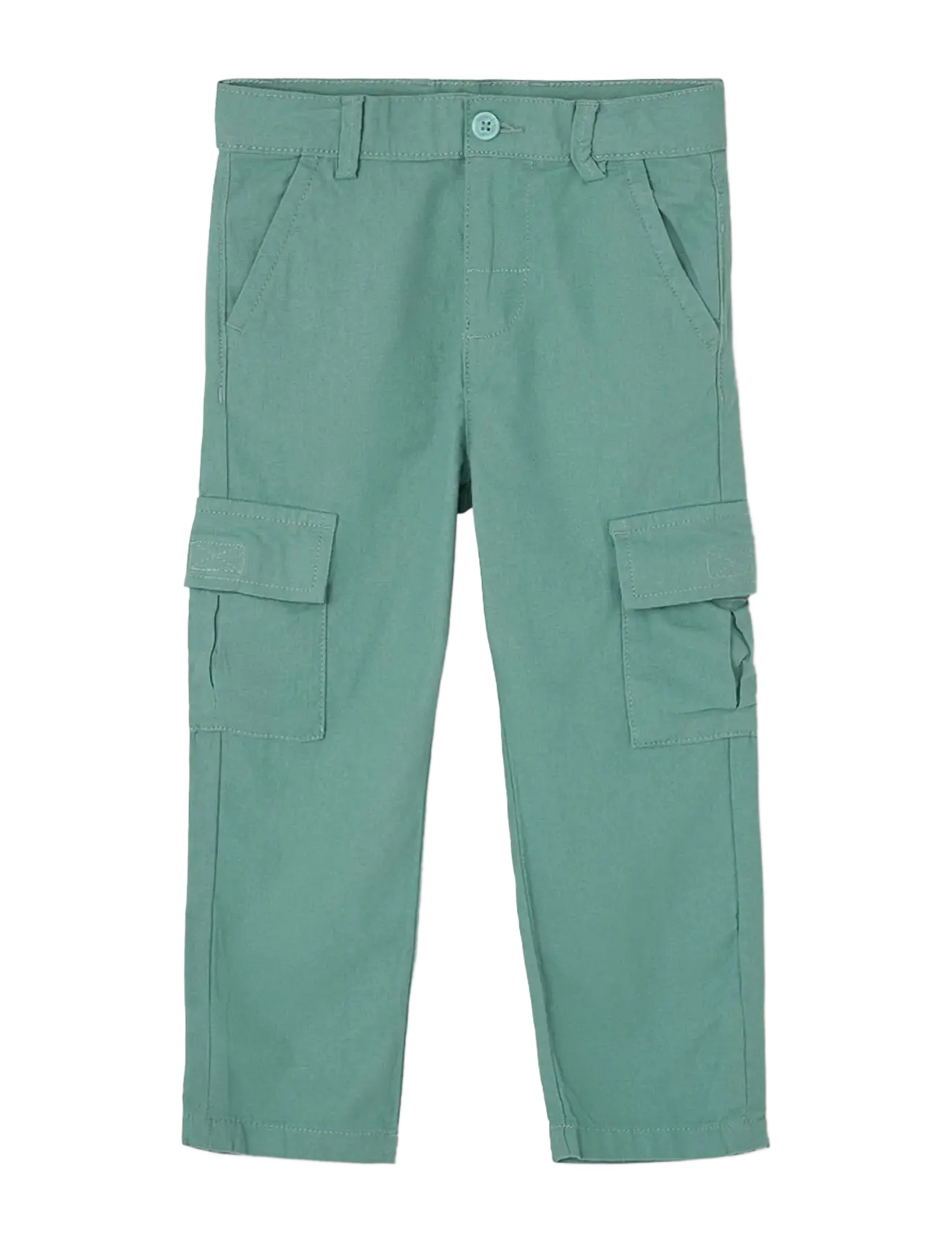 Boboli Linen trousers for boy -BCI - Teens 140-176 - LAUREL / green