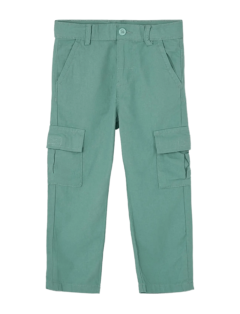 Boboli - Linen trousers for boy -BCI - babybukser - laurel - 1