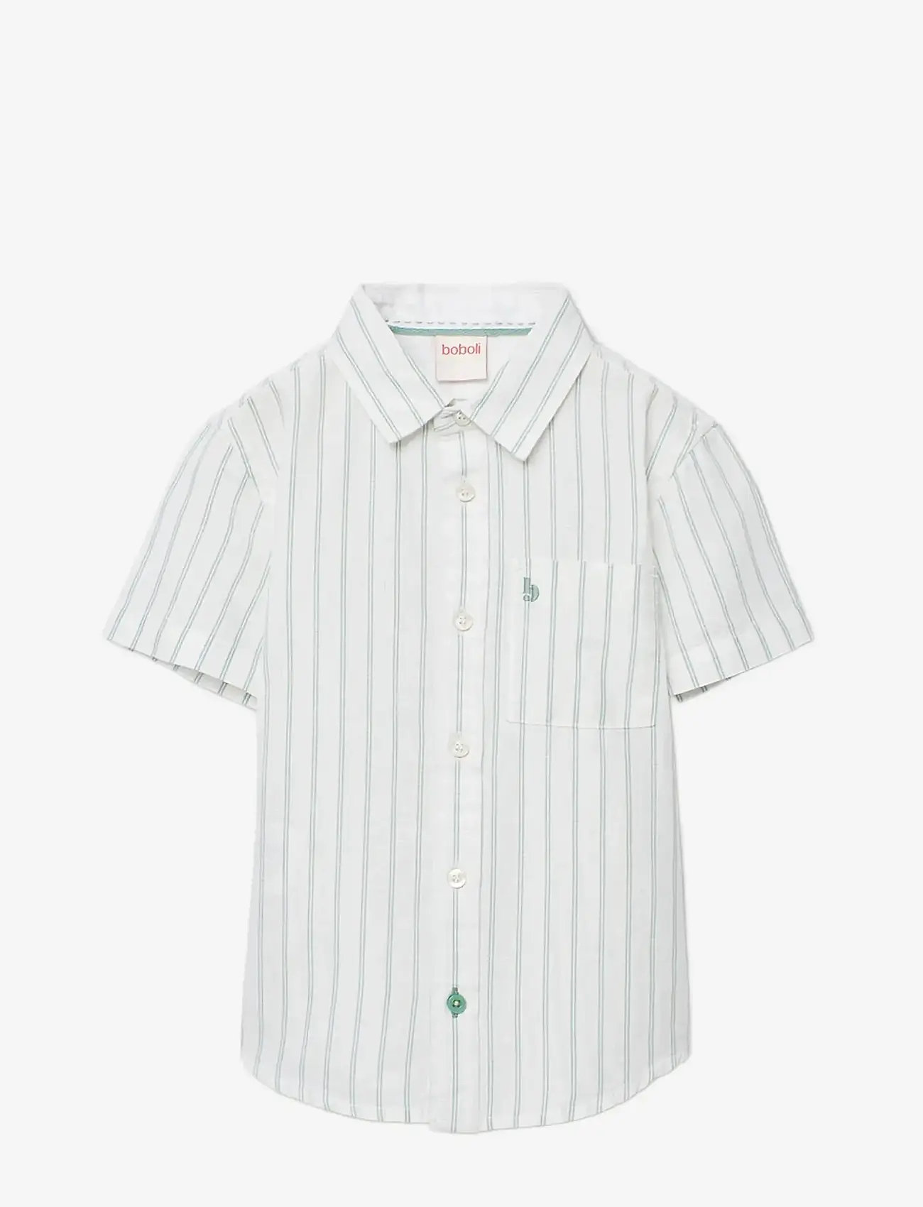 Boboli - Shirt linen striped for boy -BCI - kurzärmlige hemden - stripes - 1