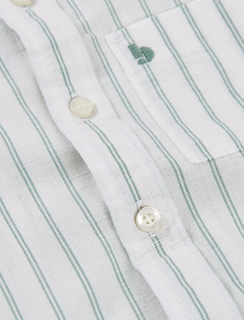 Boboli - Shirt linen striped for boy -BCI - kurzärmlige hemden - stripes - 4