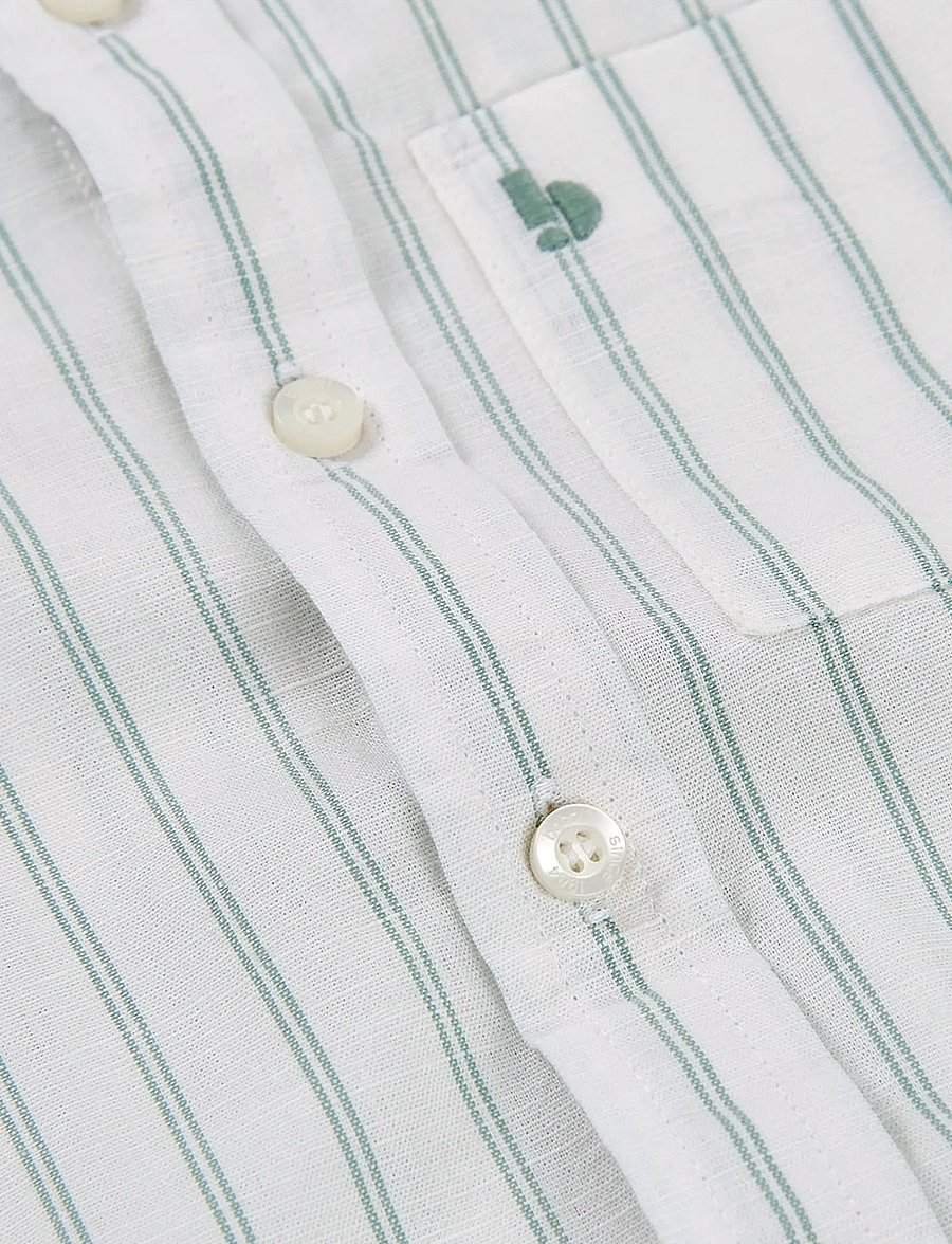 Boboli - Shirt linen striped for boy -BCI - lühikeste varrukatega särgid - stripes - 4