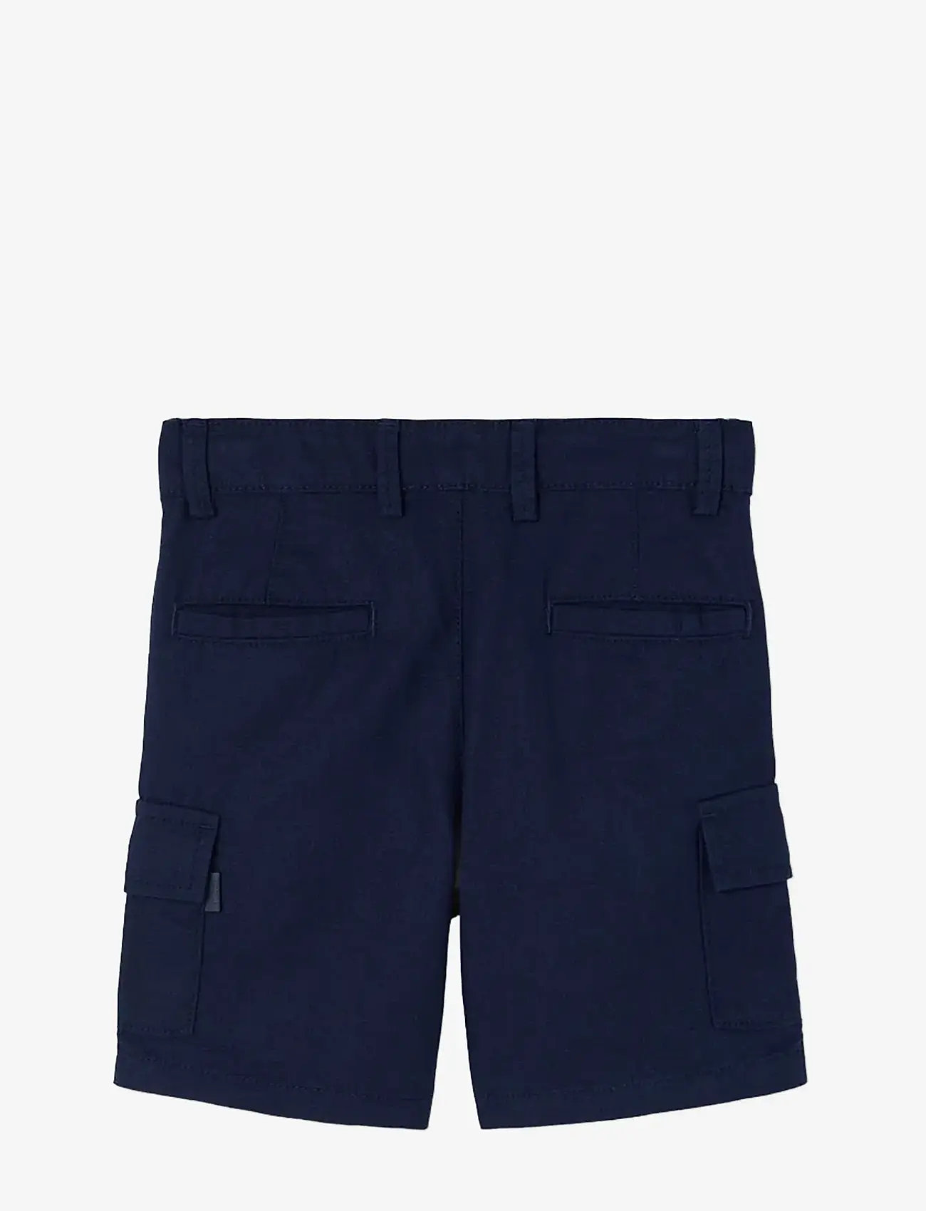 Boboli - Linen bermuda shorts for boy -BCI - cargo shorts - navy - 2