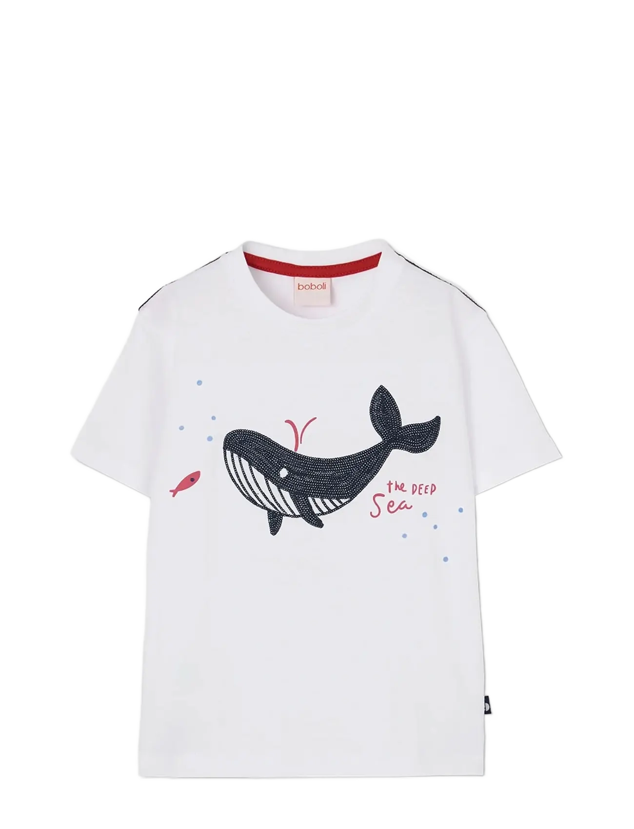 Boboli Knit t-Shirt for boy -BCI - Baby 44-92 - WHITE / white