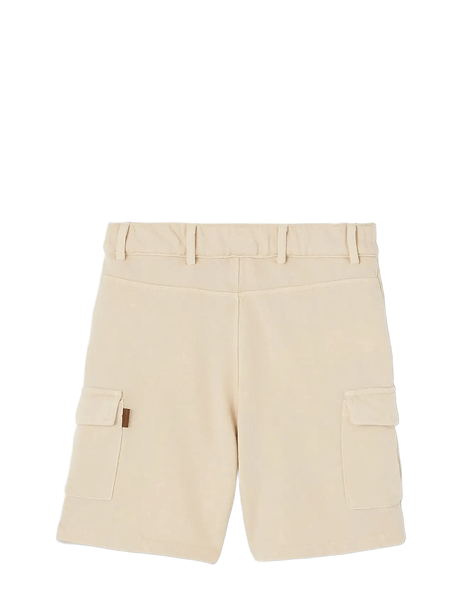 Boboli - Fleece bermuda shorts for boy -BCI - cargo shorts - beige - 2