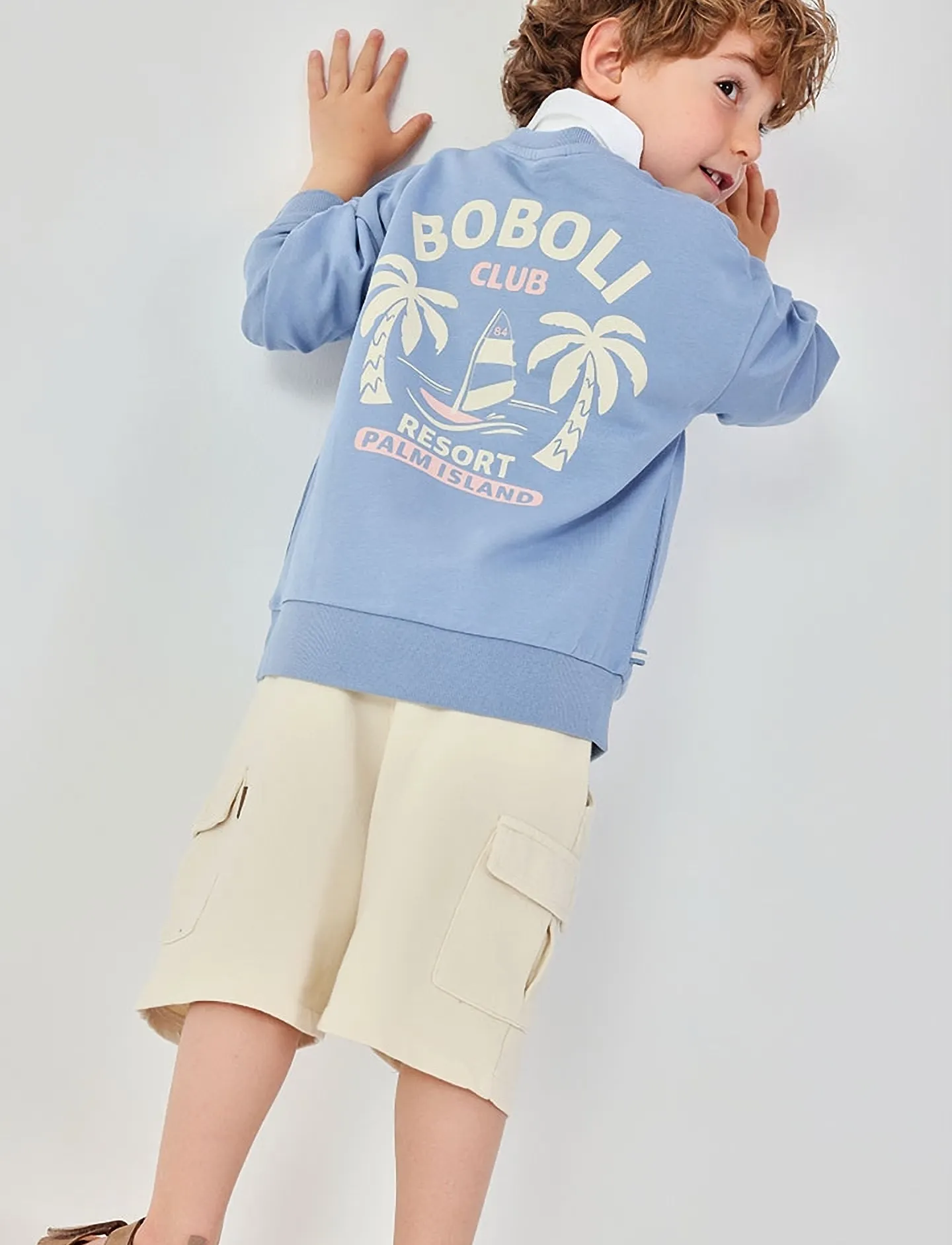 Boboli Fleece Sweatshirt For Boy -Bci, 116, Sweatshirts & Hoodies, Blau - Sweatshirts, Kinder
