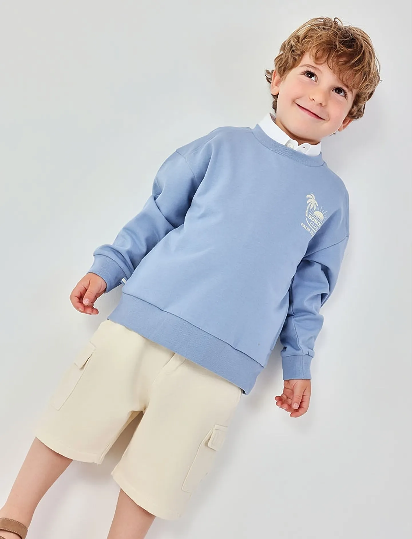 Boboli - Fleece sweatshirt for boy -BCI - joggingpeysur - deep blue - 3