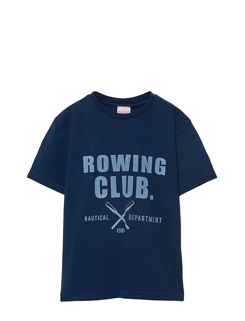 Boboli - Knit t-Shirt dye for boy -BCI - kortærmede t-shirts - navy - 1