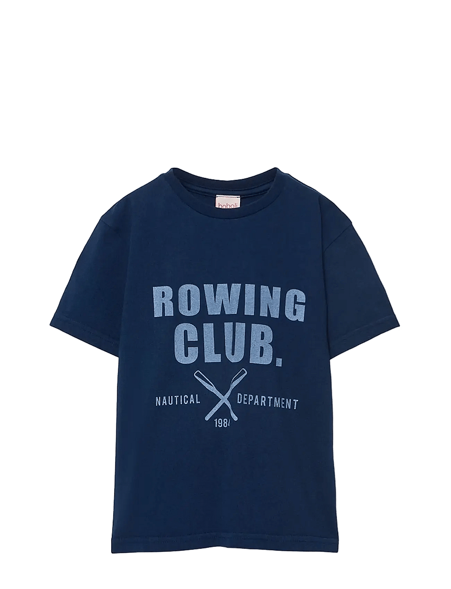 Boboli - Knit t-Shirt dye for boy -BCI - kortærmede t-shirts - navy - 1