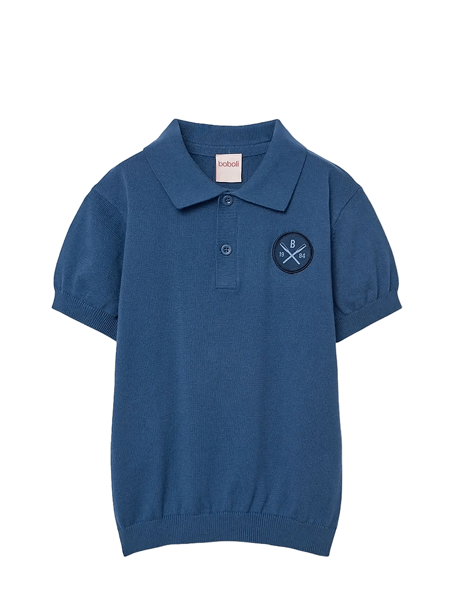 Boboli - Polo for boy -BCI - lühikeste varrukatega polod - arctic - 1