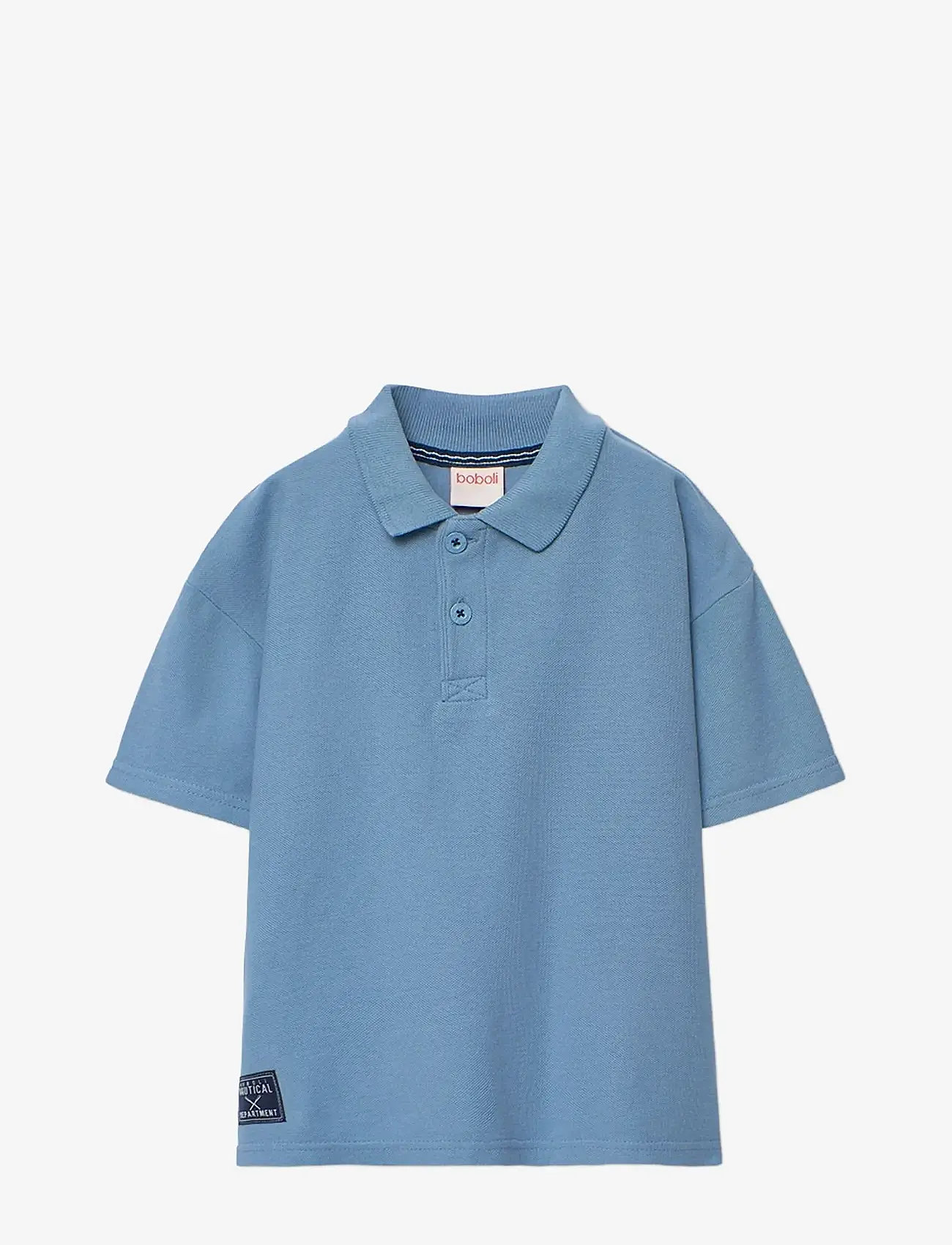 Boboli - Pique polo dye for boy -BCI - kortærmede poloer - indigo - 1
