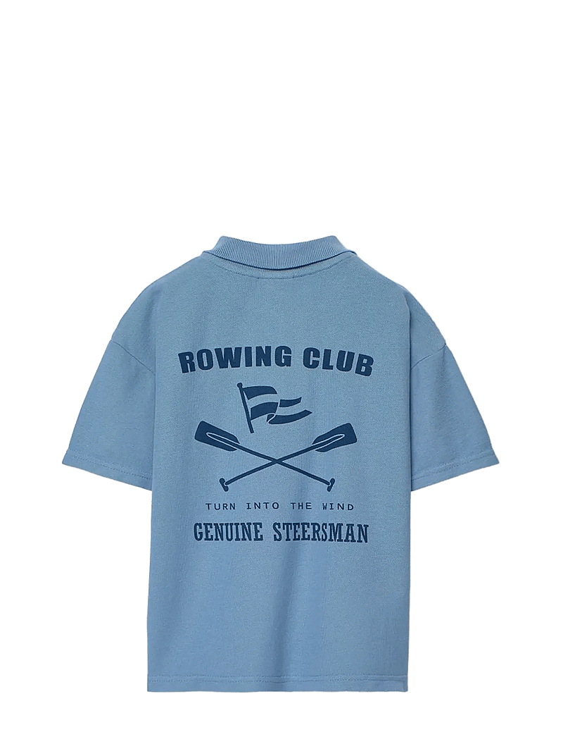 Boboli - Pique polo dye for boy -BCI - kortærmede poloer - indigo - 2