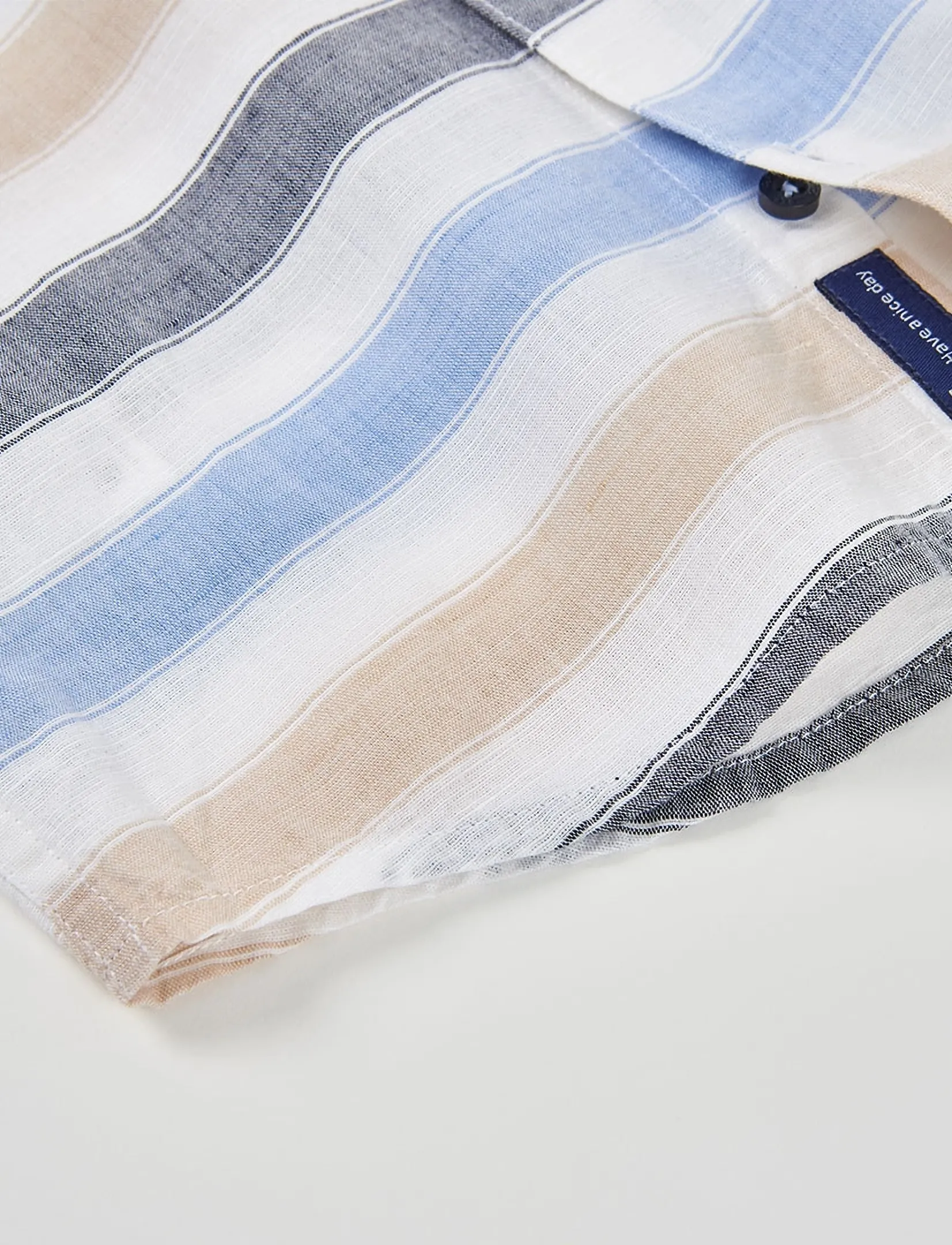 Boboli - Shirt linen striped for boy -BCI - langärmlige hemden - stripes - 5