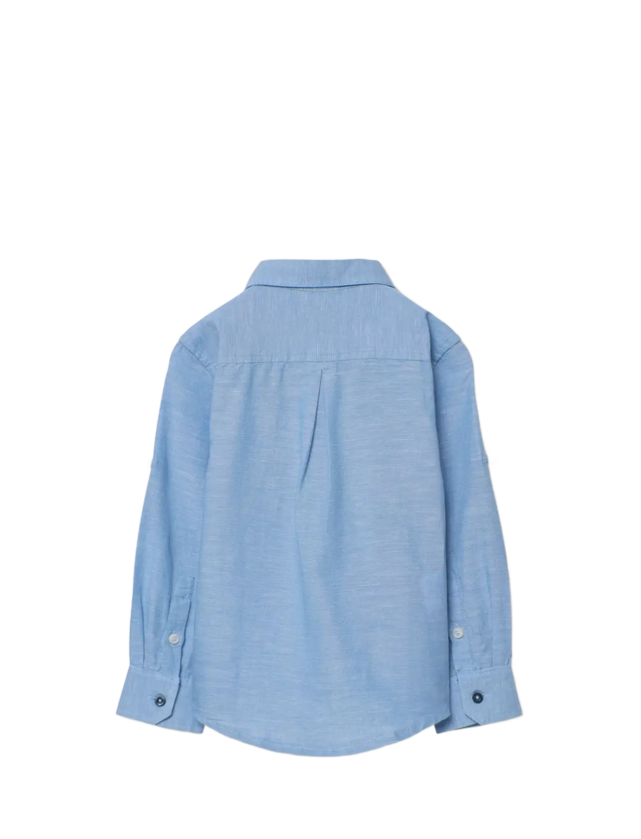 Boboli - Linen shirt long sleeves for boy -BCI - langärmlige hemden - sky blue - 1