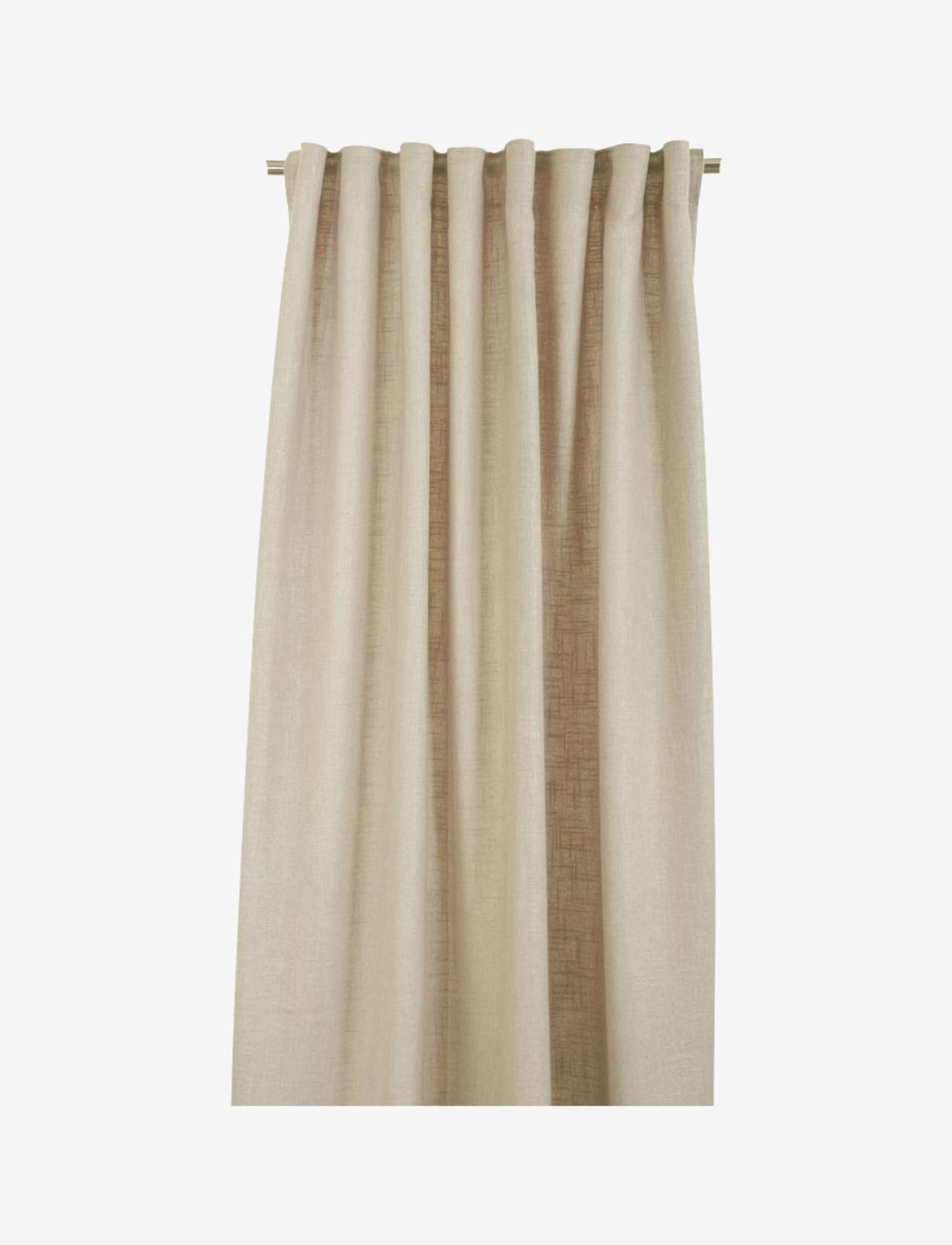 Boel & Jan Göran Curtain Length, Langt gardin, Beige, Str: 135X240CM