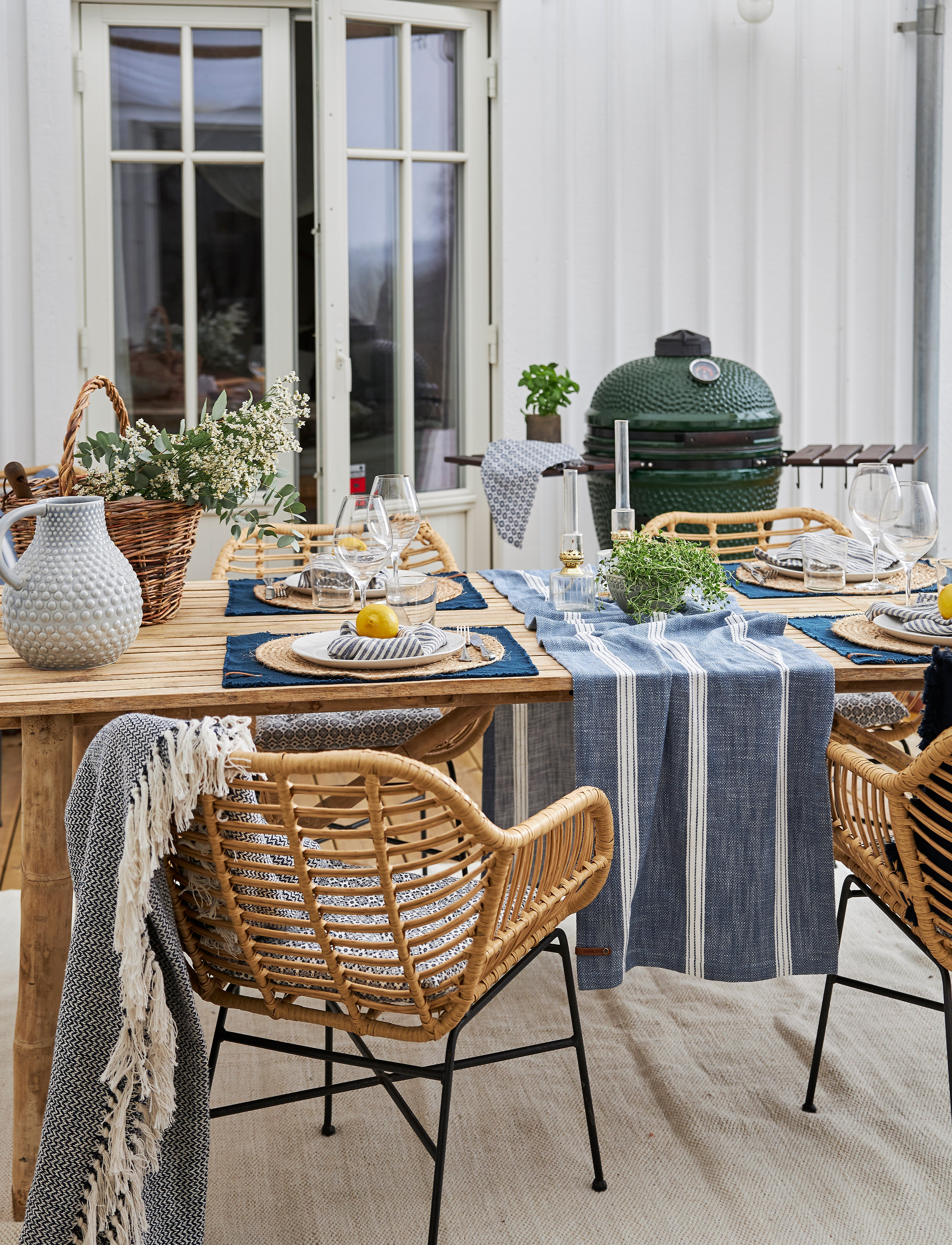 Boel & Jan Placemat Merida, Ø 38 cm, Kitchen Textiles, Beige - Placemats, Homeware