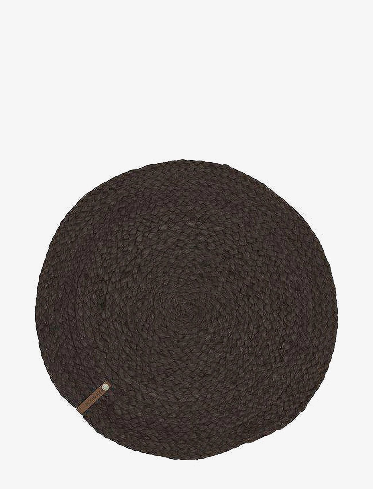 Boel & Jan Placemat Merida, Dækkeserviet, Sort, Str: Ø 38 cm