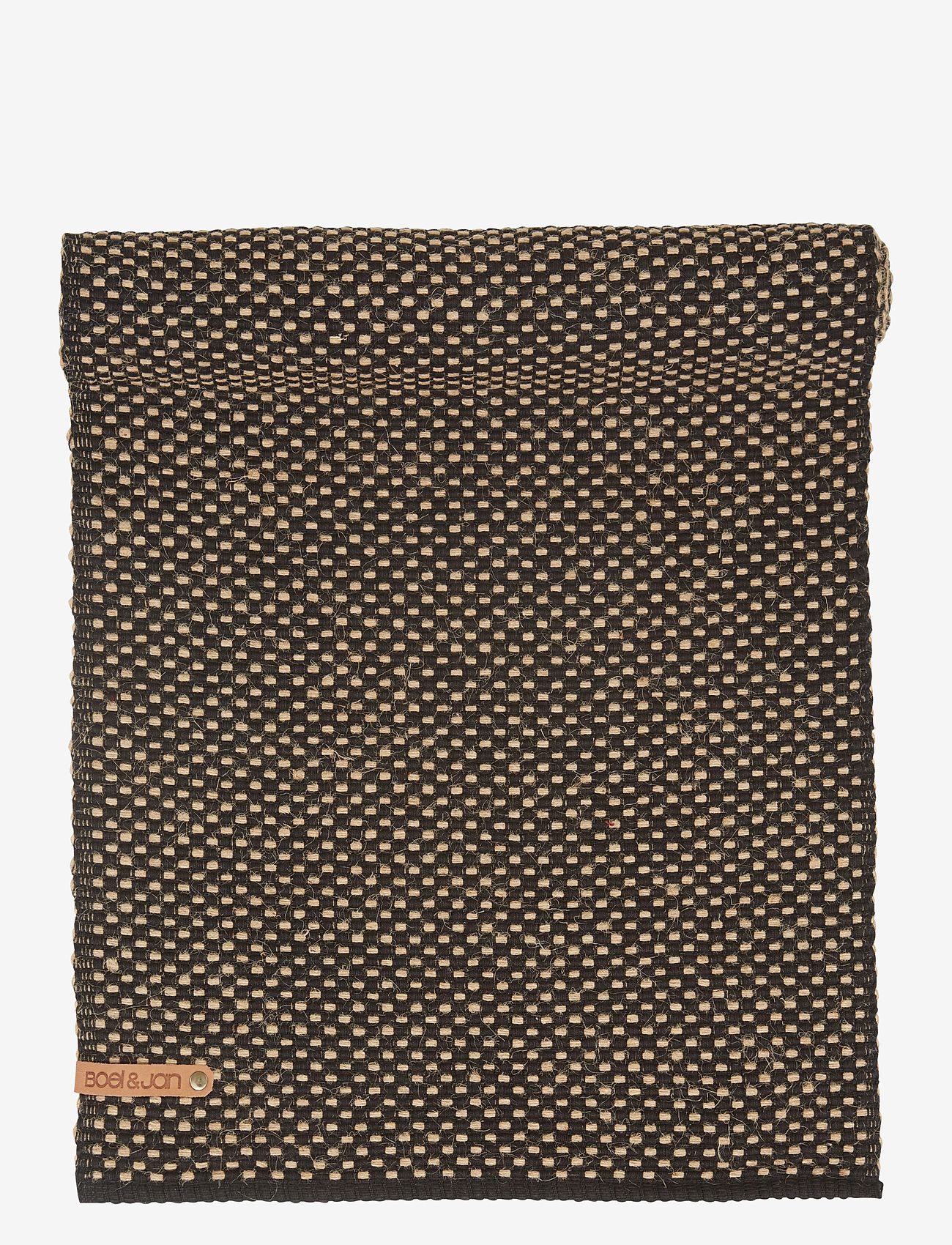 Boel & Jan - Runner - Jute Check - black - 0
