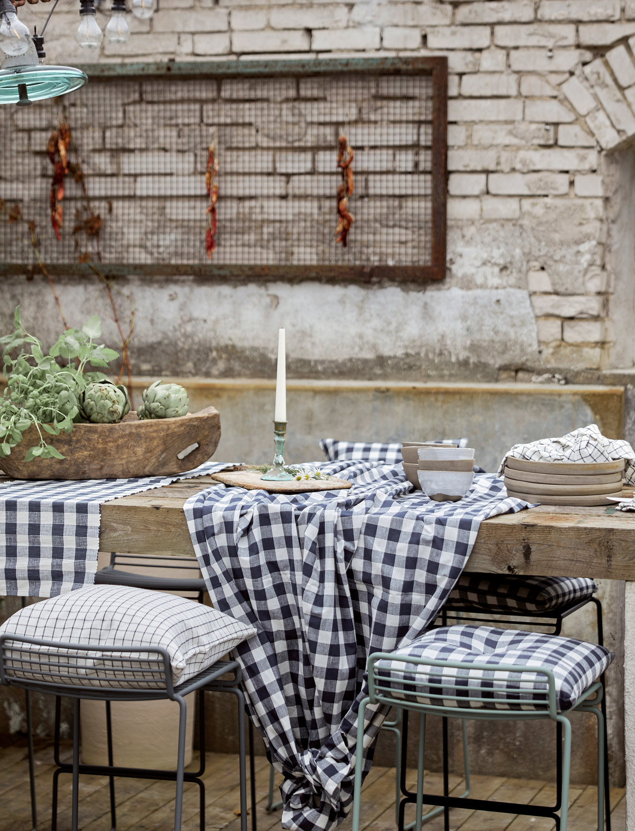Boel & Jan - Table cloth - Grete - staltiesės ir stalo takeliai - blue - 1