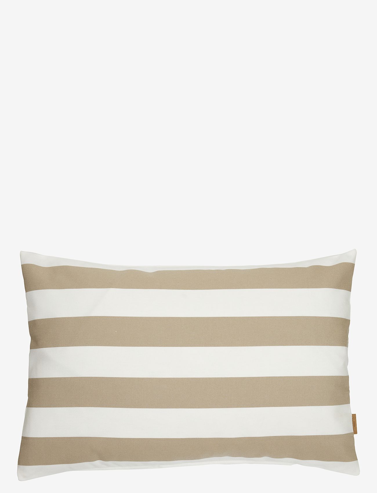 Boel & Jan - Cushion cover - Outdoor stripe - pagalvėlių užvalkalai - beige - 0