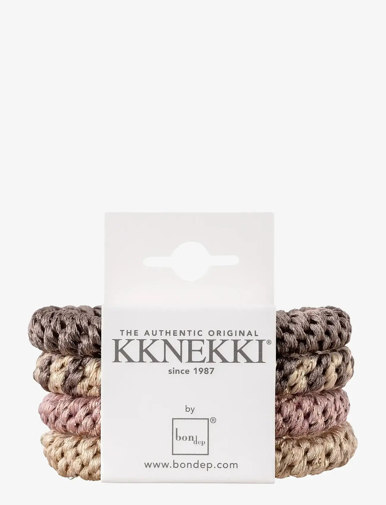 Bon Dep - Original KKNEKKI 4-pack - scrunchies - brown - 0