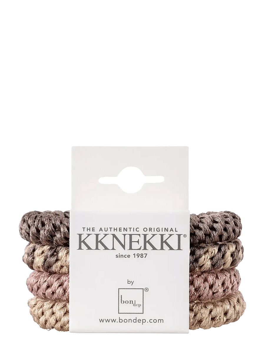 Bon Dep - Original KKNEKKI 4-pack - hårsnoddar och hårband - brown - 0