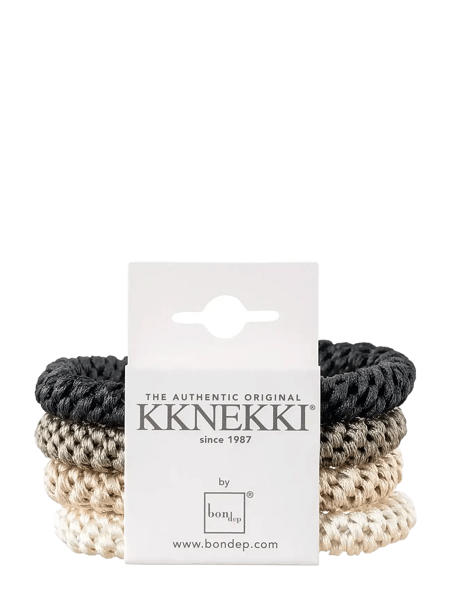 Bon Dep - Original KKNEKKI 4-pack - hårbånd og hårsnore - black - 0