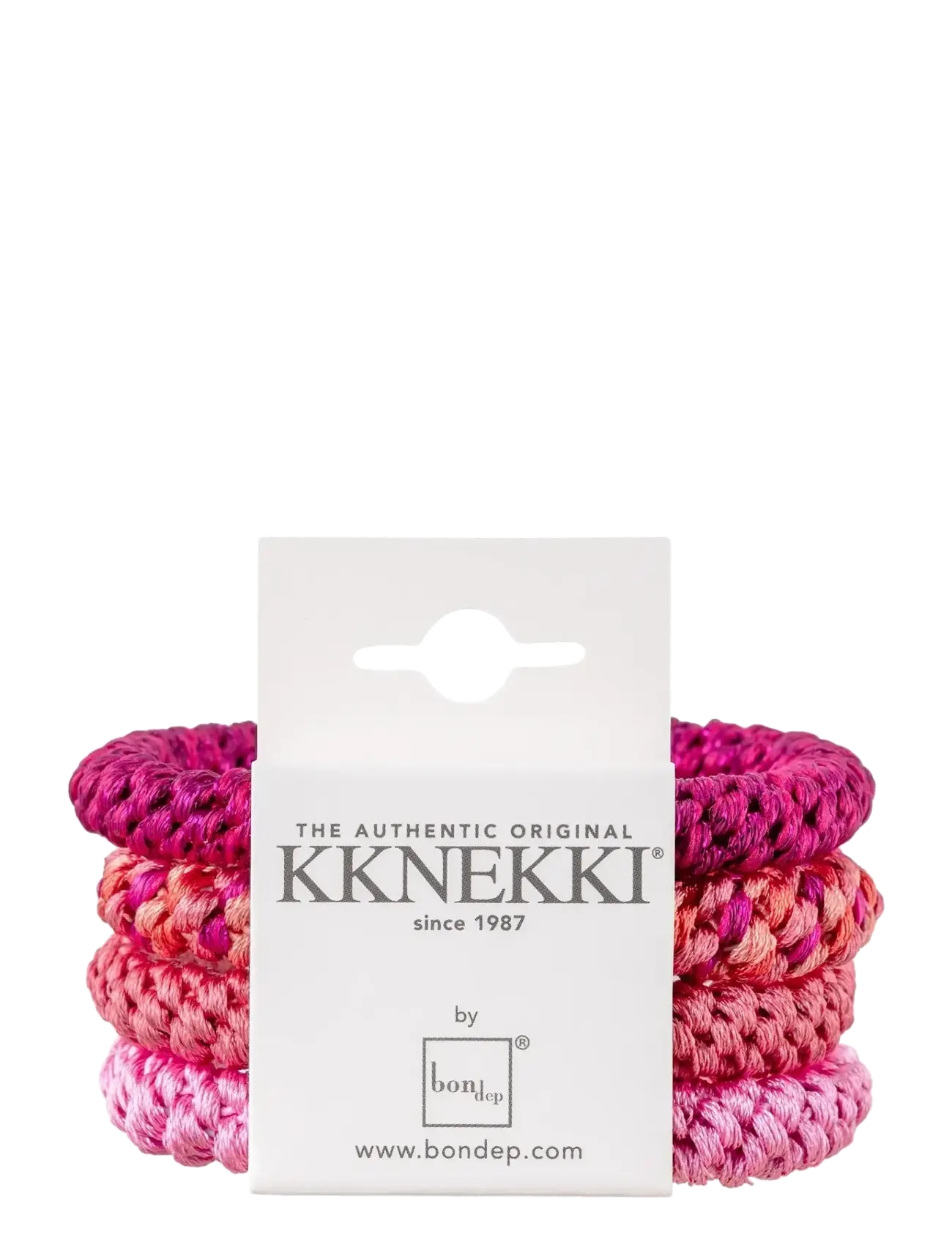 Bon Dep Original Kknekki 4-Pack, One Size, Hair Accessories, Rosa - Scrunchies, Beauty