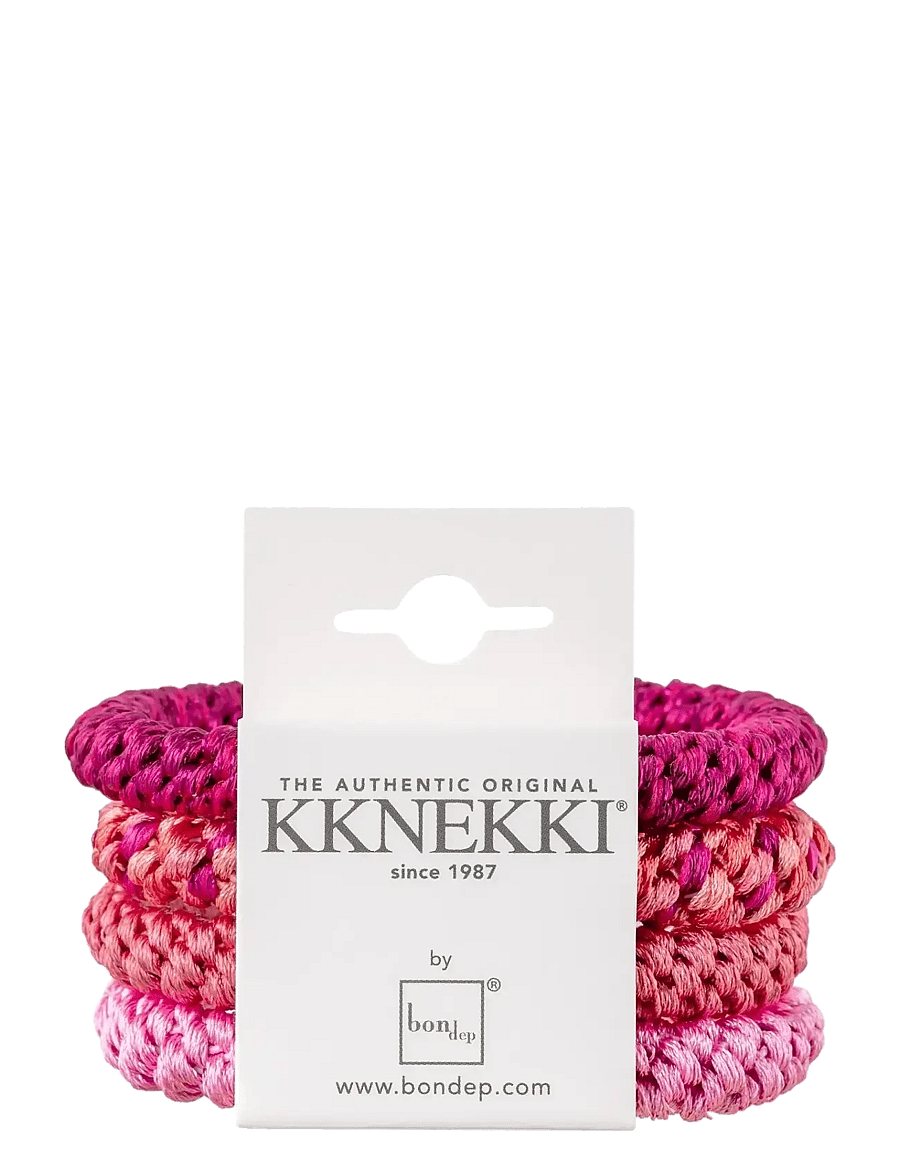 Bon Dep - Original KKNEKKI 4-pack - hårbånd og hårsnore - pink - 0
