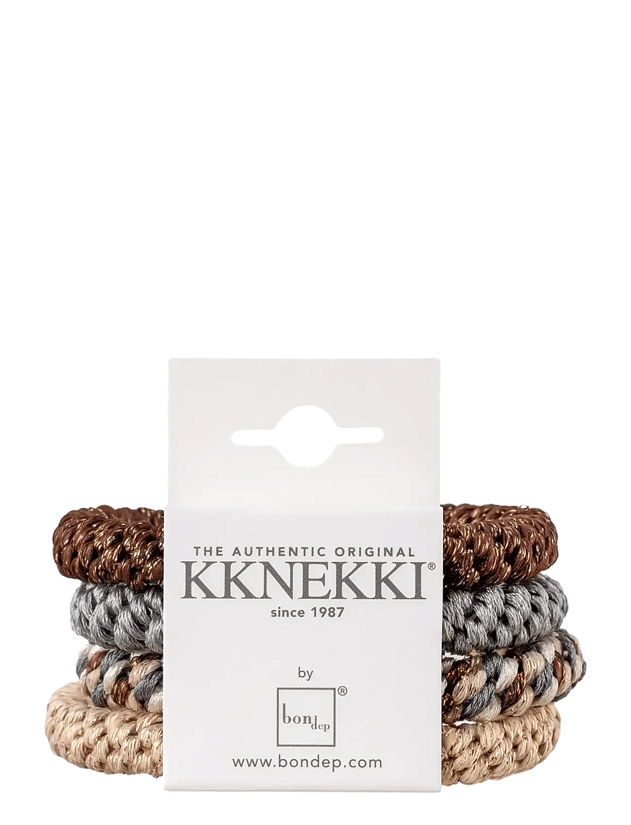 Bon Dep - KKNEKKI Bundle 45 - juuksepaelad ja -klambrid - brown - 0