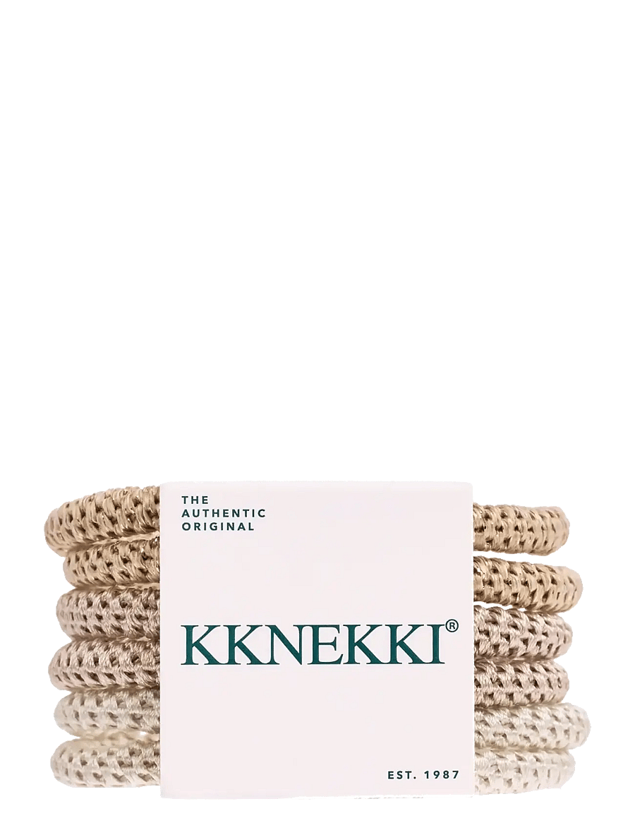 Bon Dep - KKNEKKI Slim Bundle 7 - hårsnoddar och hårband - beige - 0